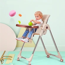 Seat Chair Foldable Baby Shining Kid 4-Wheel Muti-Function