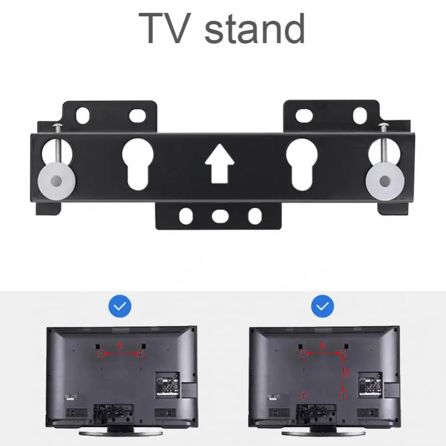 Soporte de TV para colgar en la pared, soporte de pared de TV de 24  pulgadas para la mayoría de LCD, LED y TV de plasma de 12 a 24 pulgadas,  soporte