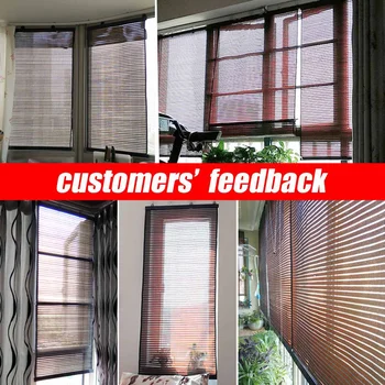 

Blackout Roller Shade Curtain Breathable Wall-Mounted Sun Block Curtain Removable Drill-free Blackout Window Shade For Bedroom