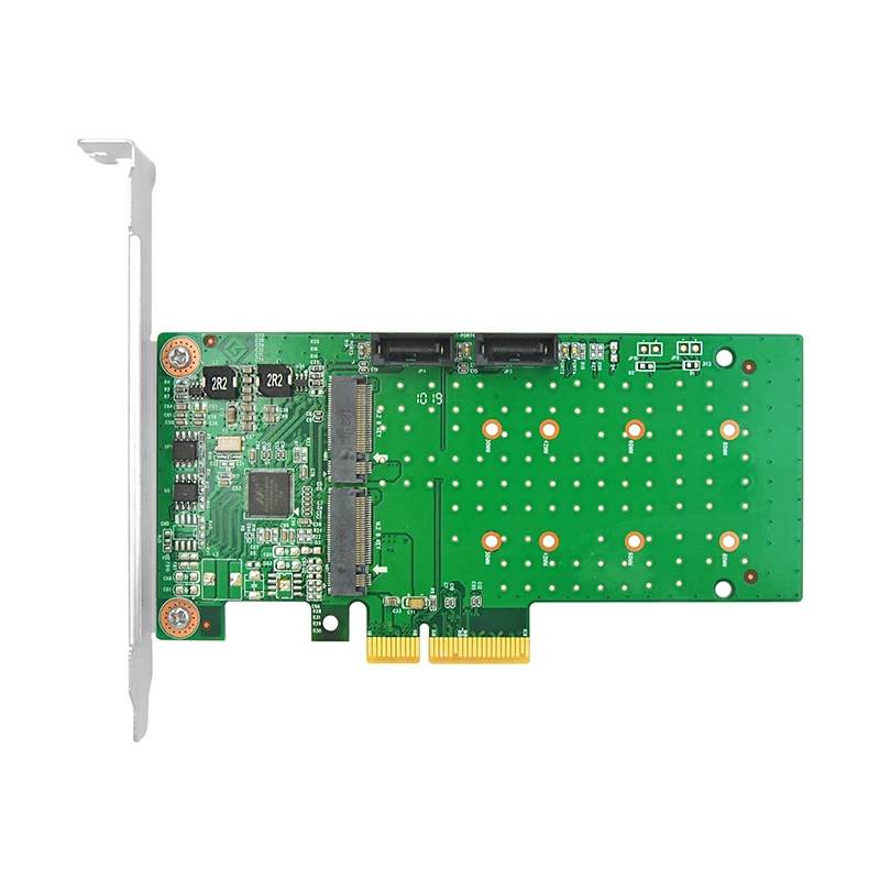 

Linkreal Four-Lane PCIe 2.0 4-Port M.2 SATA 3.0 Adapter with Marvell Chipset 88SE9215