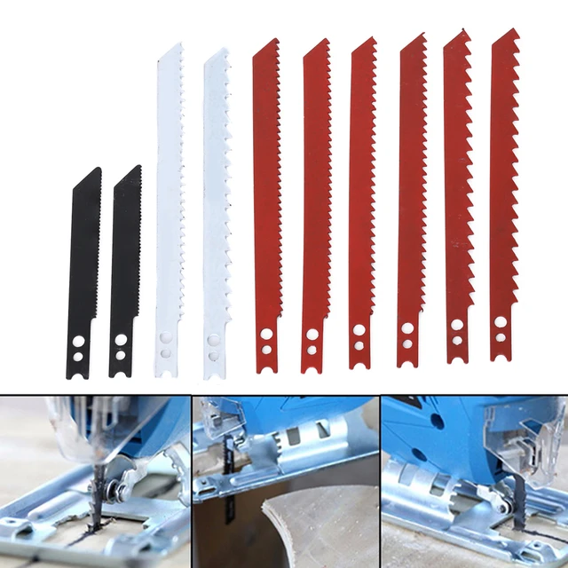 Keyohome 10pcs Jigsaw Blade Set for Black & Decker Jig Saw Metal Plastic Wood Blades, Adult Unisex