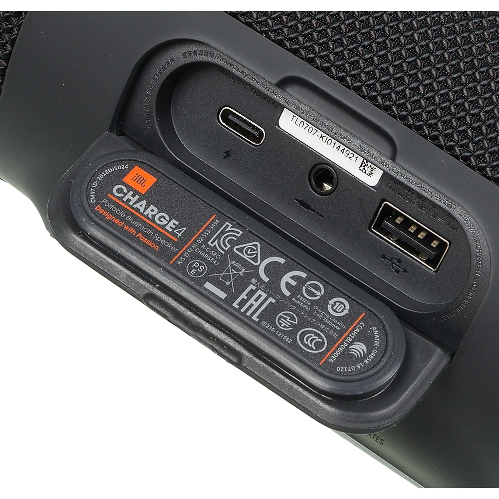 Колонка порт. JBL Charge 4 черный 30W 2.0 BT/USB 7800mAh(JBLCHARGE4BLK