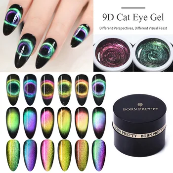 

BORN PRETTY 5ml 9D Magnetic Cat Eye Nail Gel Polish Soak Off UV LED Nails Varnish Star Magnet Nail Art varnish