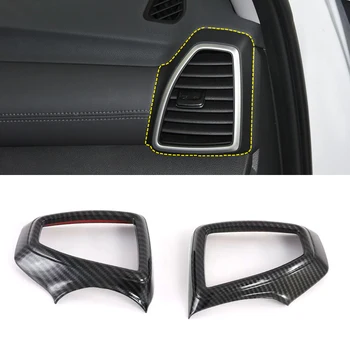 

Fit for Hyundai Tucson 3nd Gen 2019 Car Styling ABS Carbon Dash Side Air Outlet Diffuser Vent Trim 2pcs Auto Accessories