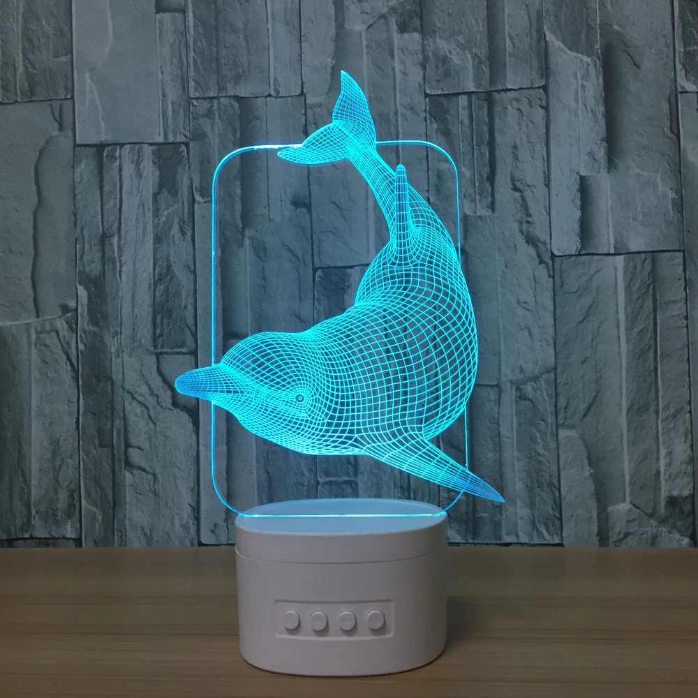 3D ночсветильник новый экзотический электронный продукт usb bluetooth динамик