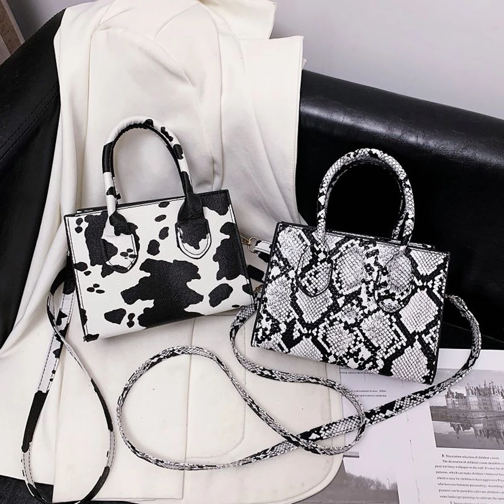Bags Crossbody bags Zara Woman Crossbody bag black animal pattern casual look 