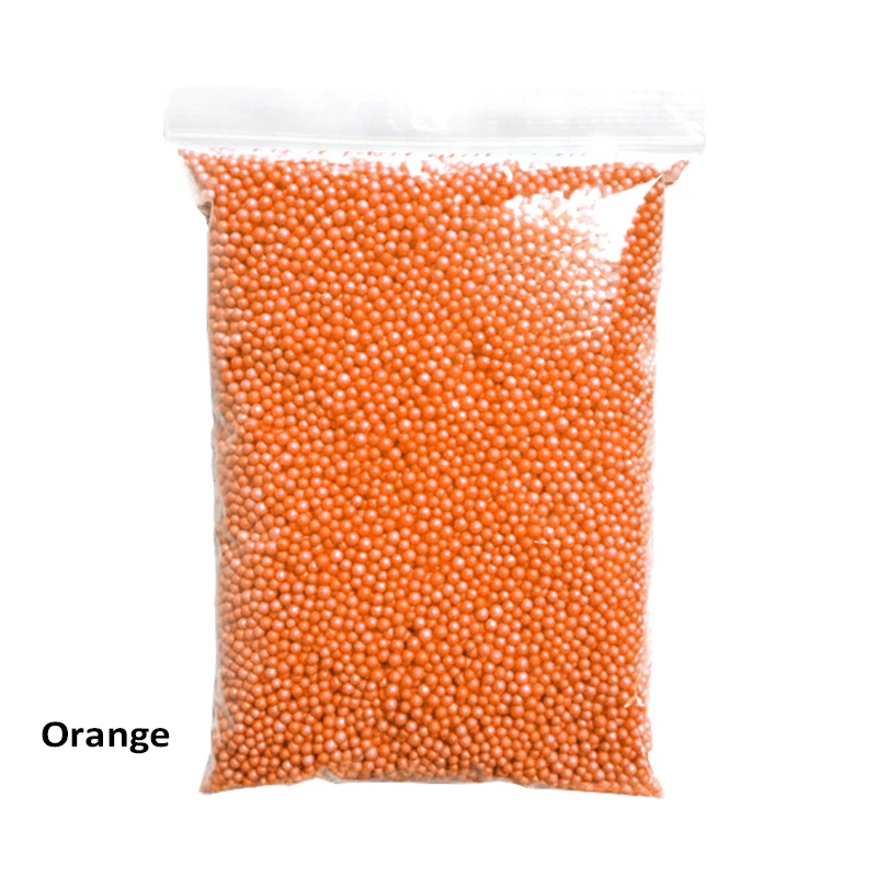 Orange 15 г/упак. пенопластовые шарики из полистирола, бусины, бутылка для наполнителя, маленькие крошечные частицы снега, грязи, DIY, клейкие аксессуары, украшения - Цвет: Orange