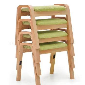

Household Stool Changing Shoes Stool Fashion Creative Living Room Simple Low Stool Sofa Footstool Solid Wooden Square Stool Adul