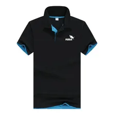 Мужское повседневное деловое Брендовое поло; одежда для мужчин; летняя рубашка поло с принтом; Хлопковая мужская Однотонная рубашка поло; мужской костюм для гольфа из Джерси