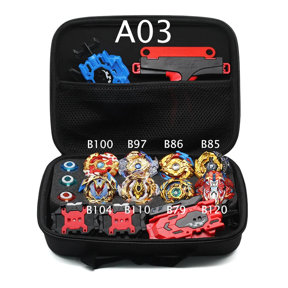Взрывные игрушки, все модели, 8 шт., набор коробок для хранения, B142, B100, топовые пусковые устройства, топовые пусковые устройства, металлические лопасти, лопасти, вращающиеся лопасти, игрушки - Цвет: a03