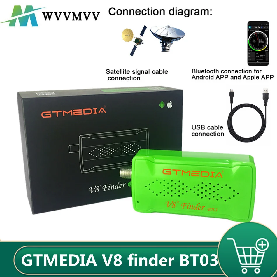 WvvMvv [[Подлинный] Оригинальный V8 Finder BT03 DVB-S2 спутниковый искатель лучше чем satlink ws-6933