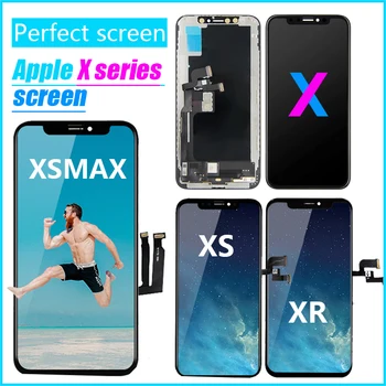 

10PCS/AMOLED For iPhone X LCD Display Screen 3D Digitizer Touch Screen Assembly For iPhone XR XS MAX Lcd oled incell