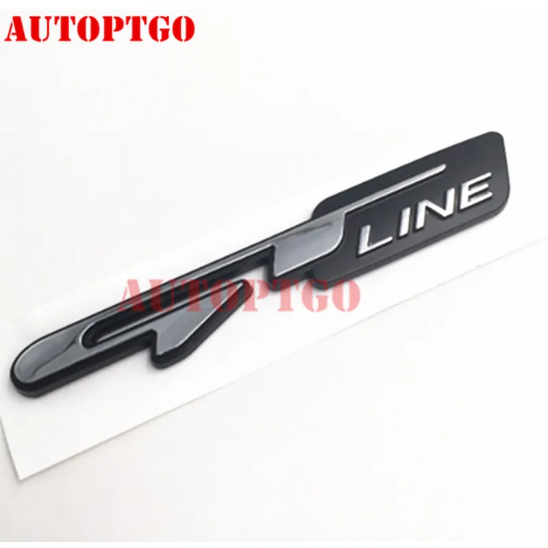 GTLINR Автомобиль GT Line GTline письмо логотип эмблема значок наклейка Наклейка для Kia Sorento Sportage Stinger Ceed Soul Forte Rio Picanto KX5 K5 K4 - Цвет: GTLINR