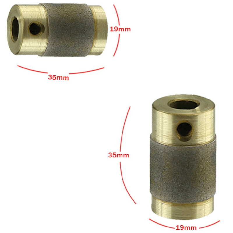 3 шт. Шлифовальная головка латунный сердечник Стандартный зернистый цветной стеклянный шлифовальный Бур для стеклянного камня