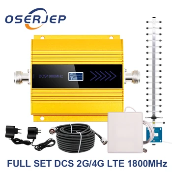 

LCD Display GSM Repeater 1800Mhz 4G Cellular Cell Signal Amplifier booster DCS 1800 Panel +Yagi Antenn