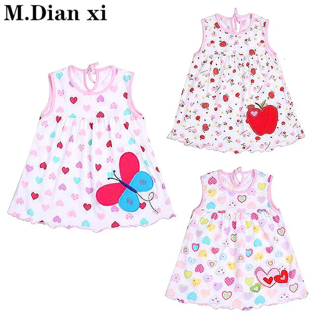 

2018 New Hot Summer Baby Girls Dresses Style Infantile Children's Clothes Princess Flower Style Kids Dress Low Price 0-2Years