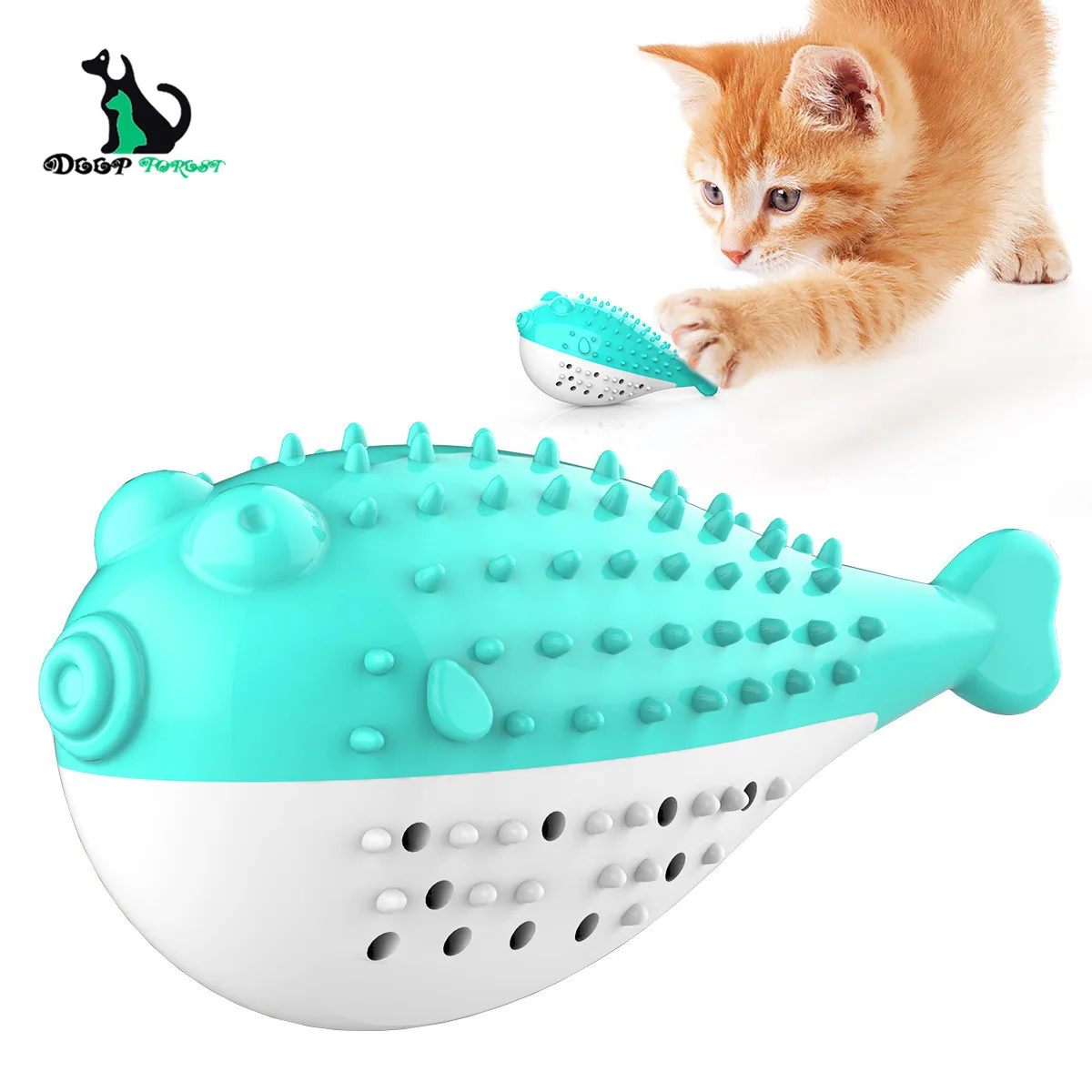 

Cat Toothbrush Catnip Toys Cleaning Kitten Toy CT-007