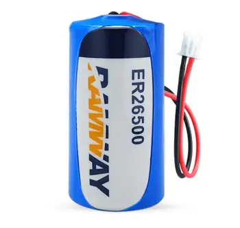 

5PCS battery ER26500M ER26500 26500 lithium battery 3.6V 8500mah C type PLC control in Li-ion batterise with plug
