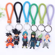 WCF God Article trunks черные волосы Гоку Garage Kit 5 поколение 6-Cute qlz кожаный веревочный брелок подвеска