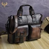 Men Quality Leather Antique Fashion Business Briefcase 15