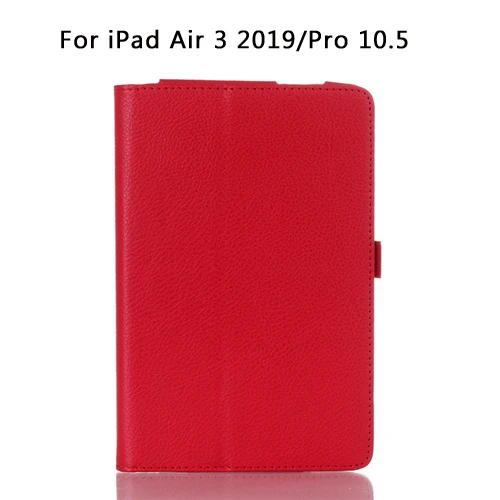 Стенд кожаный чехол для iPad Air 1 4 3 2/iPad Air 1 2 3 /i Pad 9,7/Pro 10,5 раза смарт кожаный чехол из ПУ кожи для iPad1 A1337 A1395 чехол - Цвет: air3 pro10.5 red