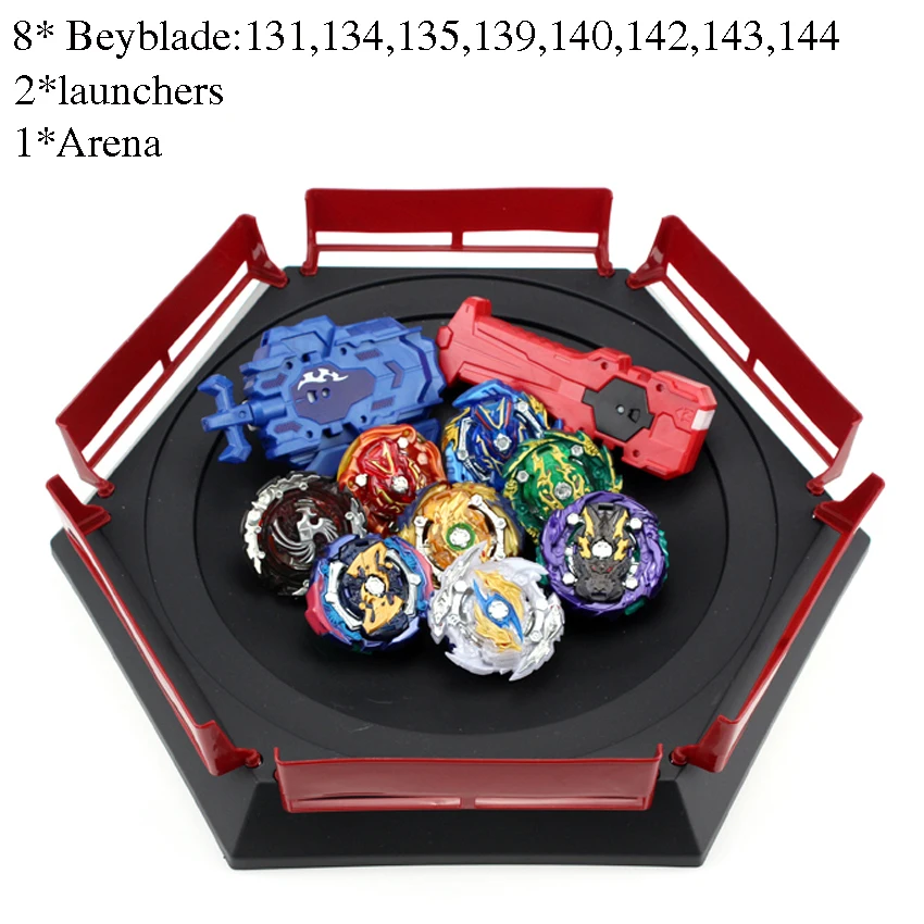 Beyblade Burst набор игрушек Beyblades Арена Bayblade набор металла Fusion Fighting Gyro 4D с 4 пусковой установкой вращающиеся верхние лезвия игрушки