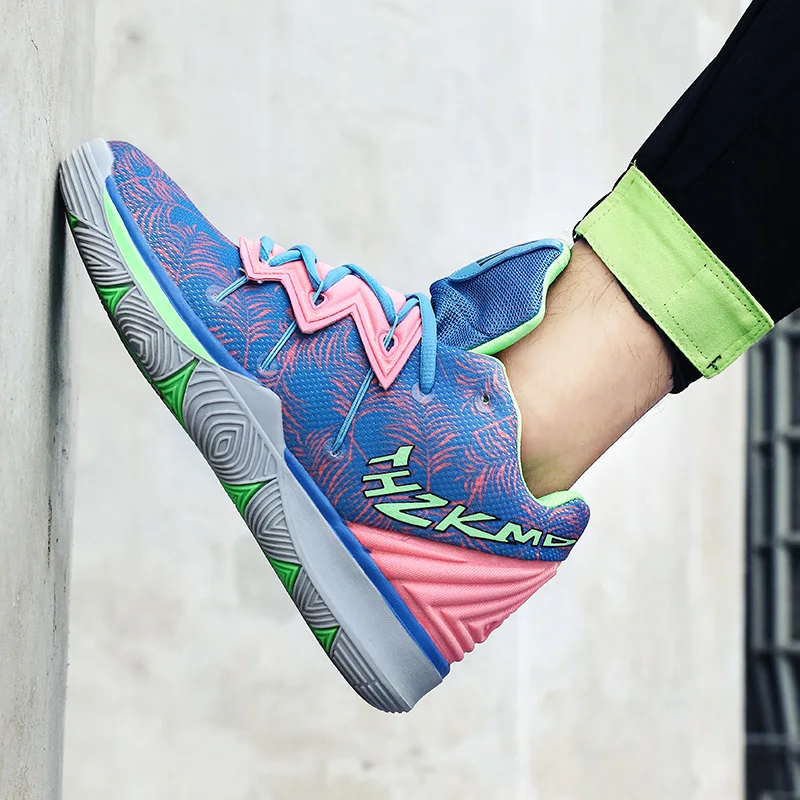2019 Kyrie 5 мужские баскетбольные кроссовки с воздушной подушкой, баскетбольные кроссовки, Нескользящие высокие мужские кроссовки, дышащие