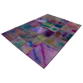 

169x243 Cm Multicolor Handmade Patchwork Rug-6x8 Ft