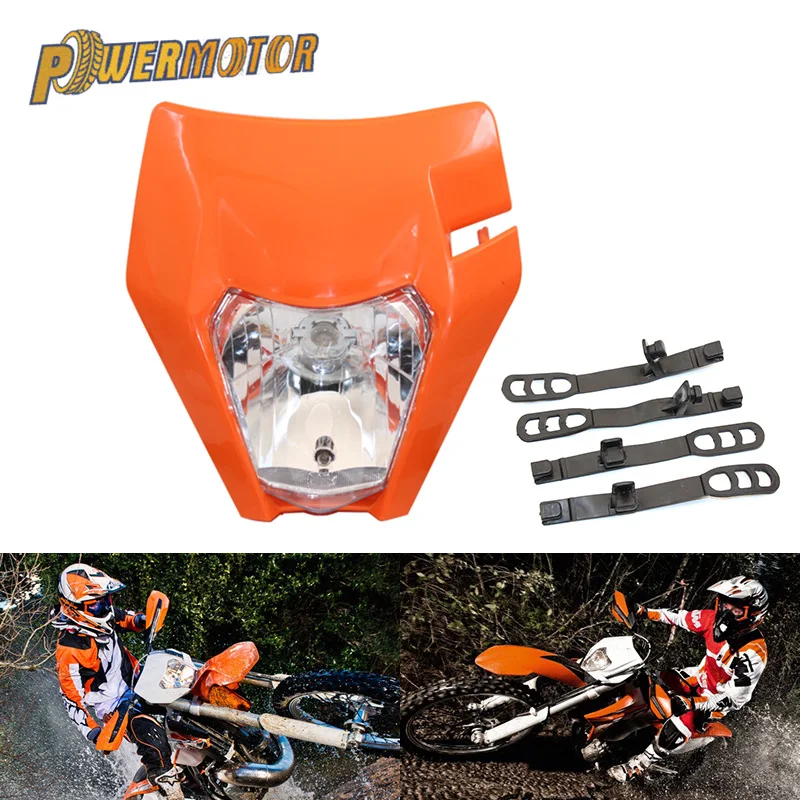

Motorcycle Universal Headlamp Lights Headlight For KTM EXC EXCF SXF XC XCW XCF XCFW 125 150 250 350 450 530 Dirt Bike Supermoto