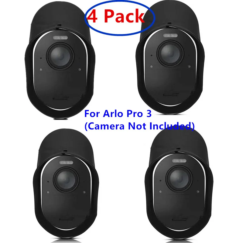 Skin Per Cover Da 4 Pezzi Per Arlo Pro/2 O Arlo Pro 3/Arlo Go Telecamera Di Sicurezza Wireless, Resistente All'Acqua E Ai Raggi Uv, Raccordo Perfetto 