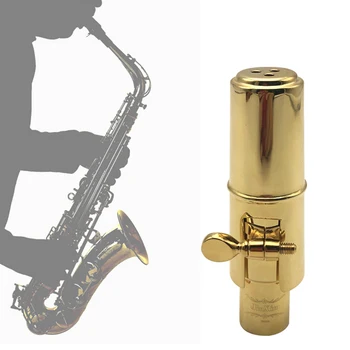 

High Baffle Accessories Saxophone Mouthpiece Practical Streamline Professional Alto Sound Nozzle Fast Response Metal Plated