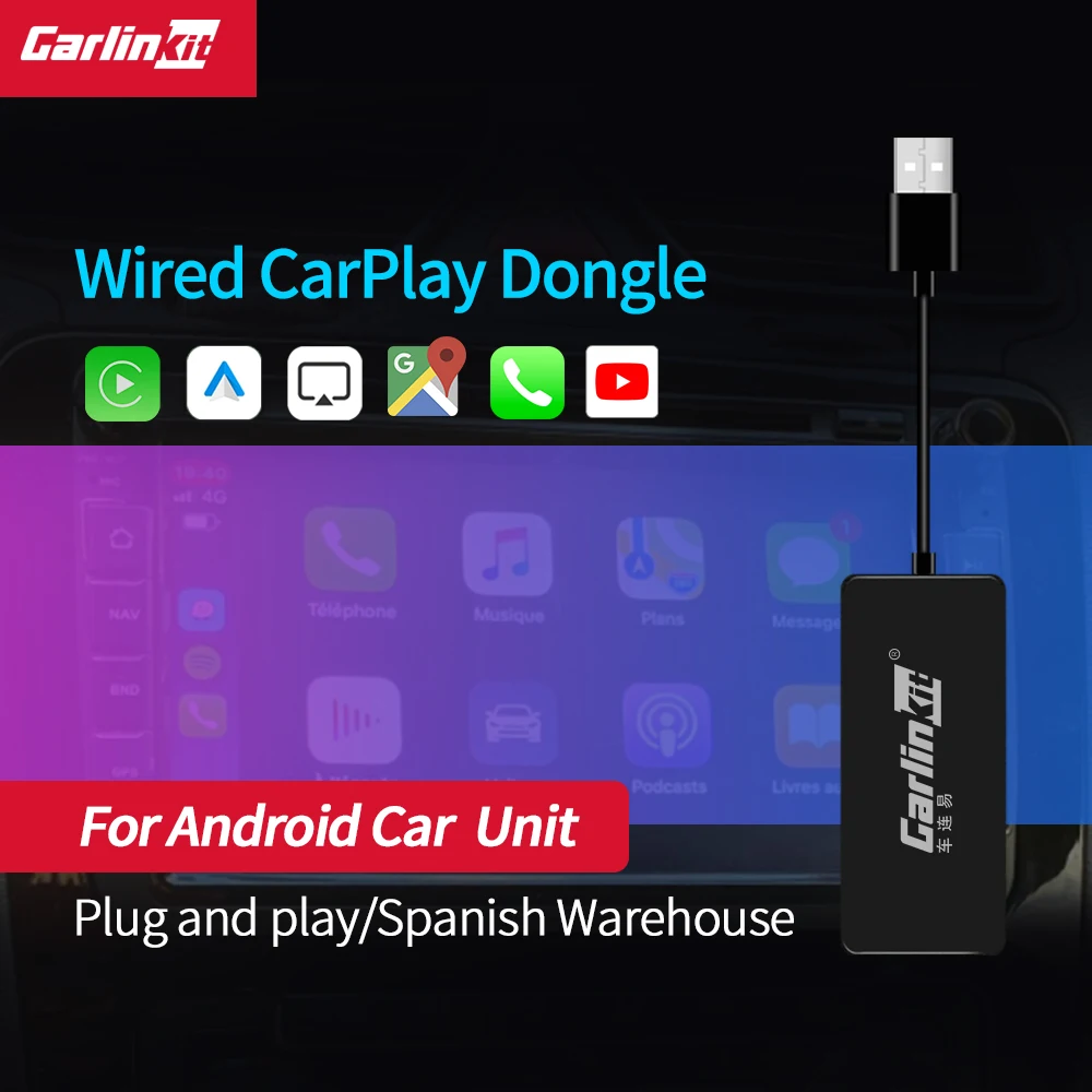 Автомобильный USB адаптер CarPlay Carlinkit автомобильный мультимедийный проигрыватель