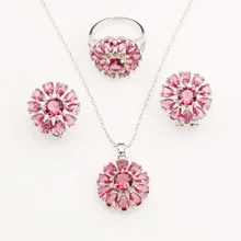 Europe And America 3A Zircon Set Super Shiny Luxury Bride Banquet Accessories Jewelry Set Factory Price Direct Selling