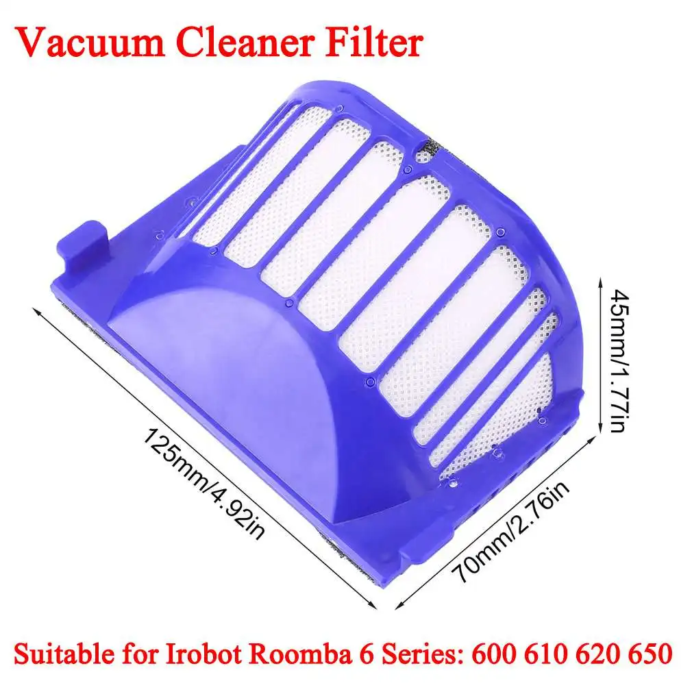 Подметальный робот-пылесос, Универсальный фильтр для замены переднего колеса для Roomba серии 600-790, виды аксессуаров для уборки - Цвет: Vacuum Filter