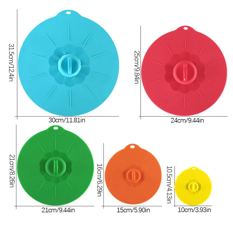Cookware Parts 5 шт. набор многоразовых силиконовых крышек миска для микроволновой печи крышка для кастрюли Универсальная крышка крышки инструменты для обертывания пищи Кухонные аксессуары - Цвет: Cookware Parts