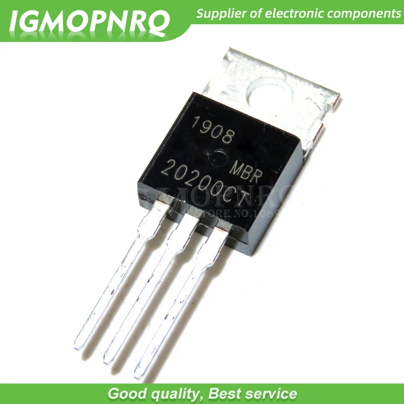 10 шт. MBR20200CT MBR20200 MBR20200C К-220 Шоттки и выпрямители 20 Ампер 200 Вольт двойной новый оригинальный