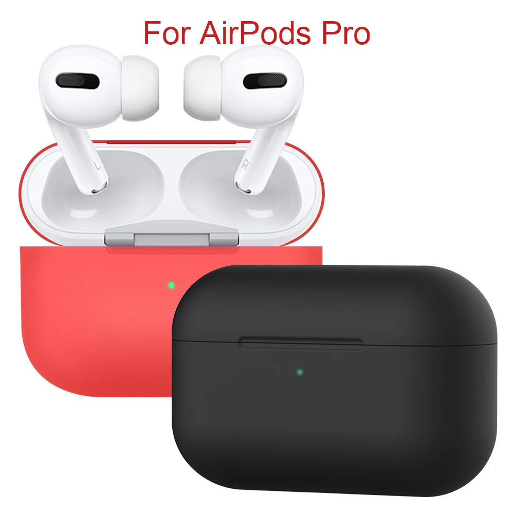 Чехол для наушников для AirPods Pro, цветной Тонкий силиконовый чехол, противоударный чехол, беспроводной Bluetooth чехол для наушников Airpods Pro