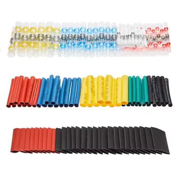 

150PCS Mix Waterproof Heat Shrink Connectors Solder Seal Wire Connectors Fastconnect Shrinkable Tube Electrical Butt Connectors