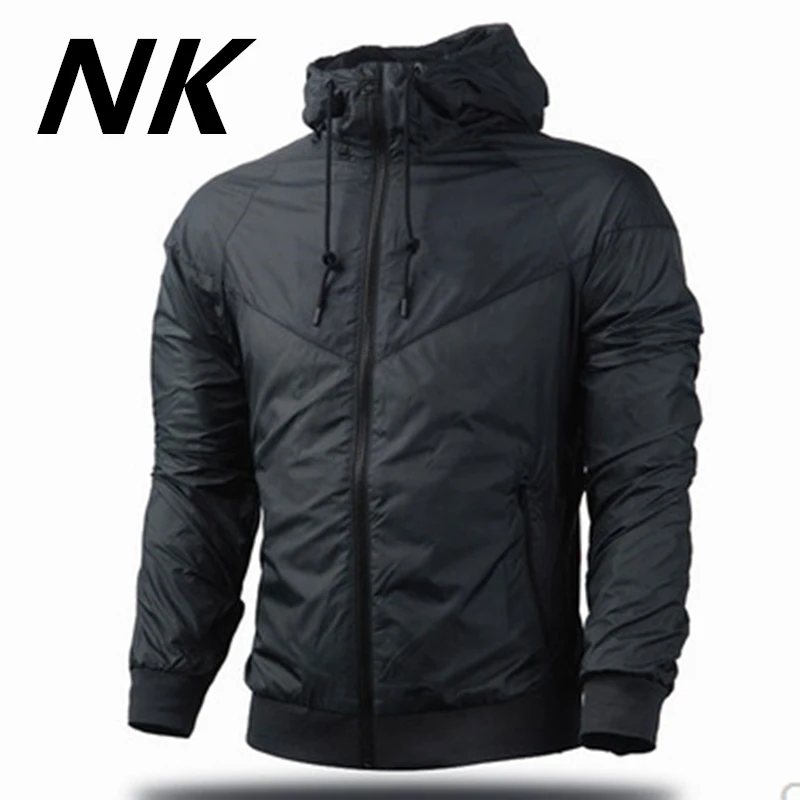 NK печать любой узор Мужская куртка ветровка мужская Harajuku Лоскутная водонепроницаемая куртка мужская молния уличная Осенняя верхняя одежда в категории «бомбер»