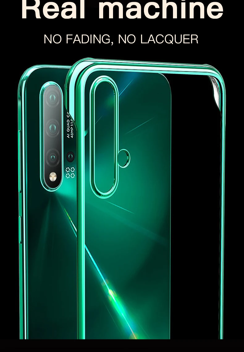 Роскошный чехол для телефона huawei P20 P30 Pro Nova 5 5i прозрачный чехол с покрытием для huawei mate 20 Pro 30 Honor 20 20i чехол с кольцом
