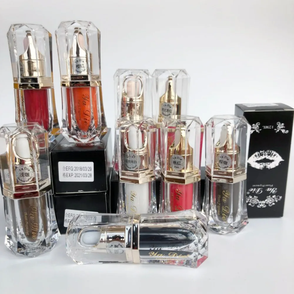 

13bottle Eyebrow Lips Tattoo Permanent Makeup Tattoo ink Pigment Cosmetic Natural Microblading Color goochie pigment