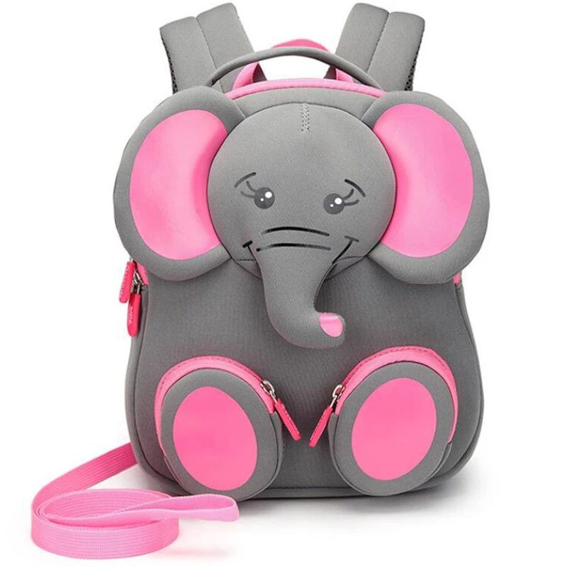 New Fashion Children School Bags for Girls Boy 3D Elephant Design Student School Backpack Kids Bag Tourism Rucksack