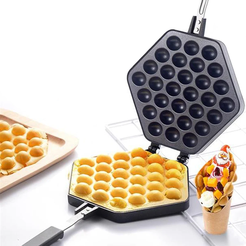 

Hot QQ Egg Bubble Cake Mold Non-stick Muffins Plate Cake Baking Pan Hongkong QQ Eggettes bubble Waffle Maker Fee Shipping