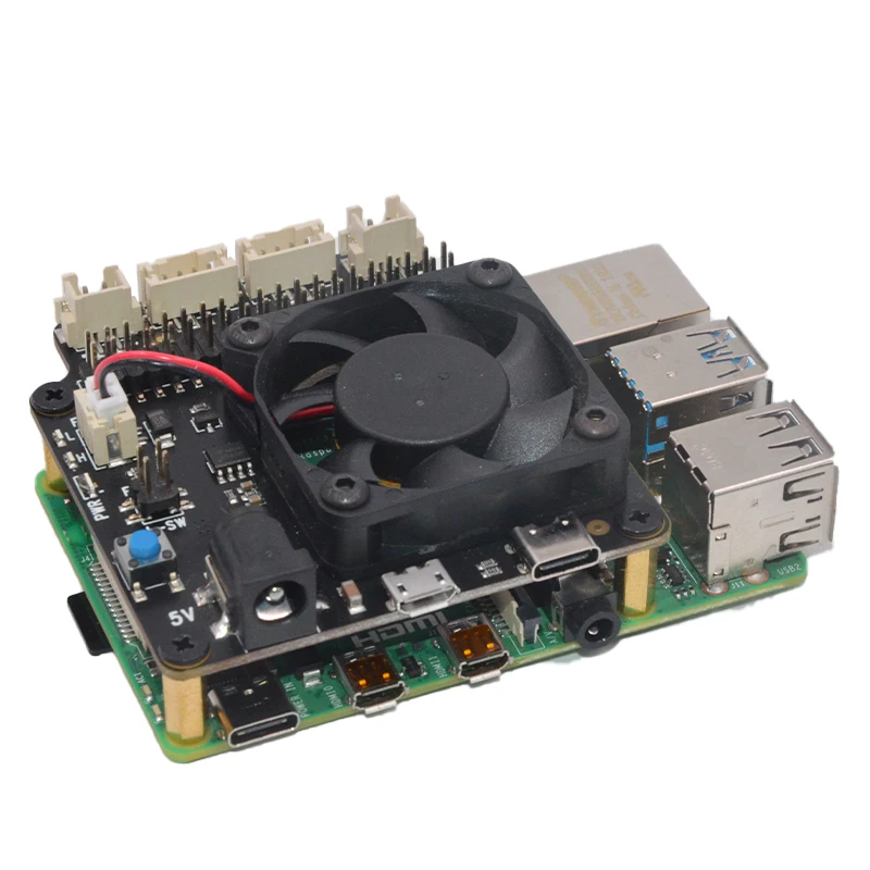 New X735 V2 0 Power Management Board Temperature Control Fan For Raspberry Pi 4 3B 5