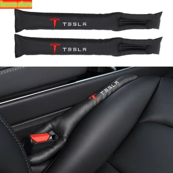 

Two of you. PU leather car seat filler pads, spacers, storage slots, interior accessories for Tesla Model S Model X Model 3