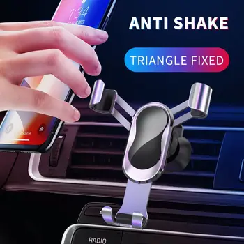 

AQO Car Phone Holder for Car CD Slot Air Vent Mount Phone Holder Stand for iPhone Samsung Metal Gravity Mobile Phone Holde ZL-47