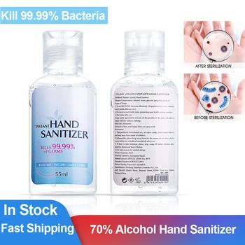 

55ml Hand Sanitizer Gel Alcohol Hand Sanitizer Disposable Long-lasting Quick-drying Sterilization Anti-Bacteria Hand Gel Alcohol