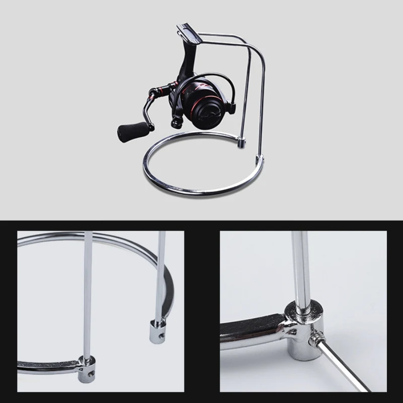 

Fishing Vessel Put Frame Spinning Wheel for Holder Showing Stand Deconstructable Stainless Steel Supporter
