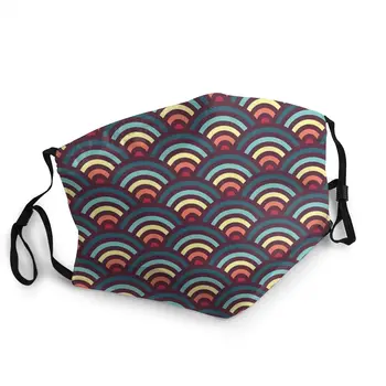 

Rainbowaves Unisex Non-Disposable Face Mask Pattern Dustproof Mask Protection Cover Respirator Mouth Muffle