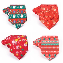 Мужские галстуки для рождественской вечеринки, дизайн, стильные аксессуары для платья, галстуки для мужчин, модный галстук-бабочка, праздничные подарки, галстук